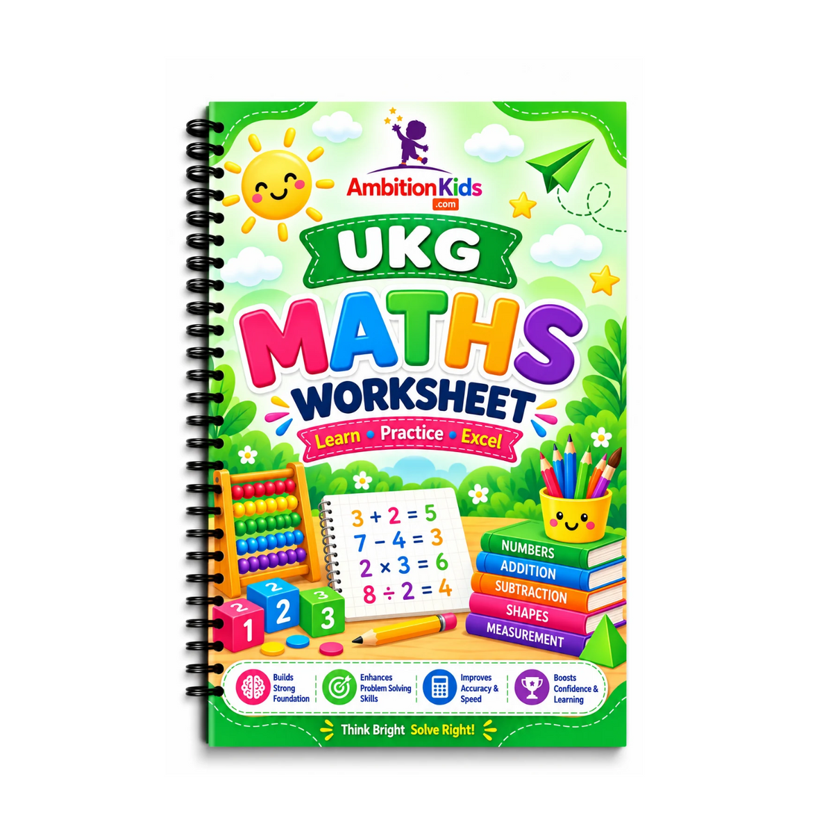 UKG Math Loose Worksheets | 122 Skill-Based Maths Worksheets