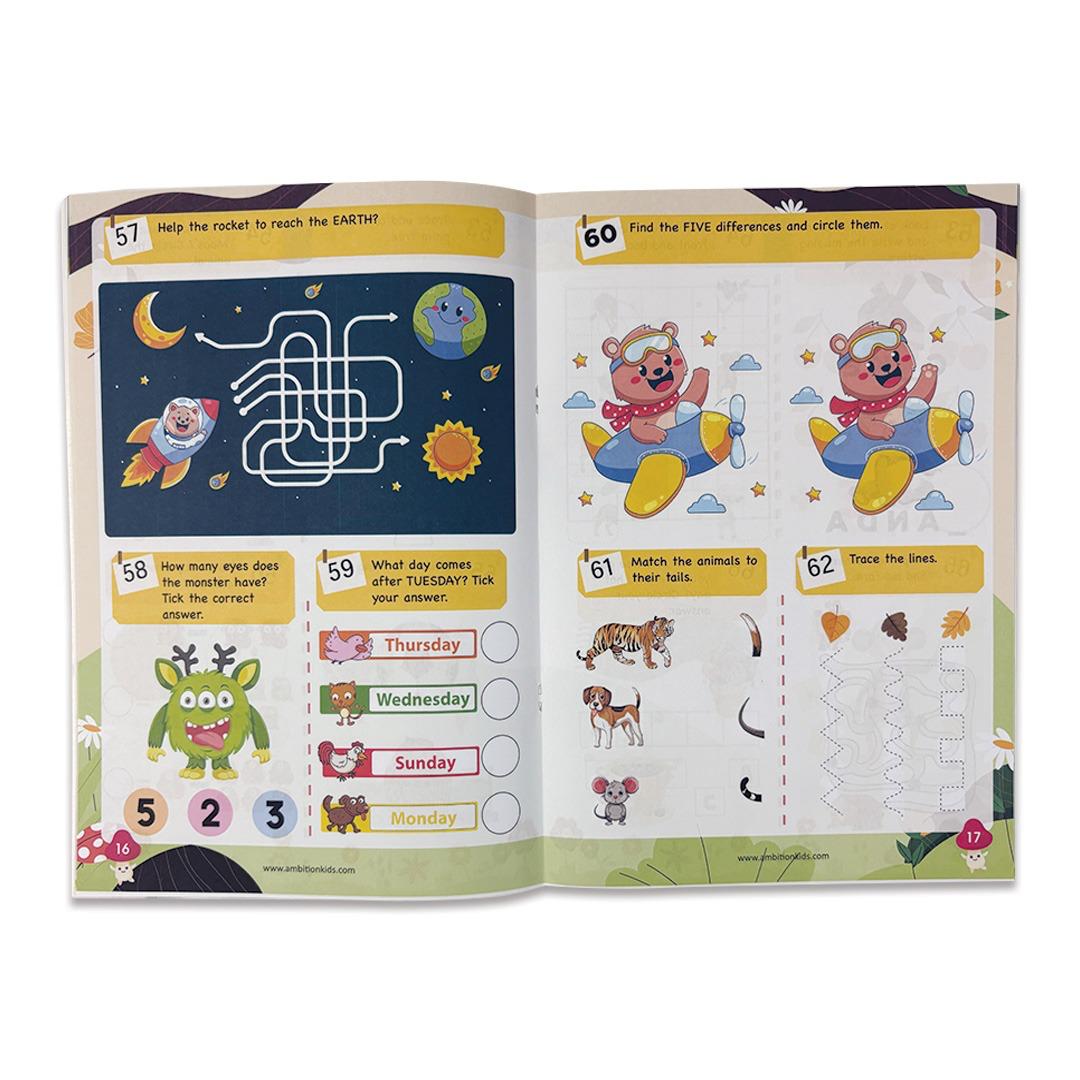 Lkg & Brain Booster Worksheets (4 Books)