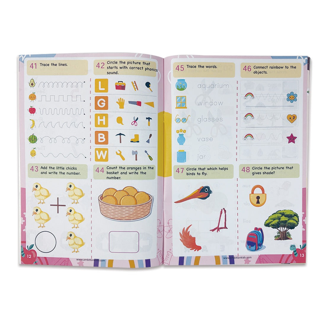 UKG & Brain Booster Worksheets (4 Books)