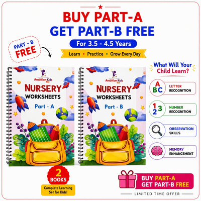 India's #1 Preschool Worksheets For Nursery, LKG & UKG Kids (BUY 1 GET 1 FREE)