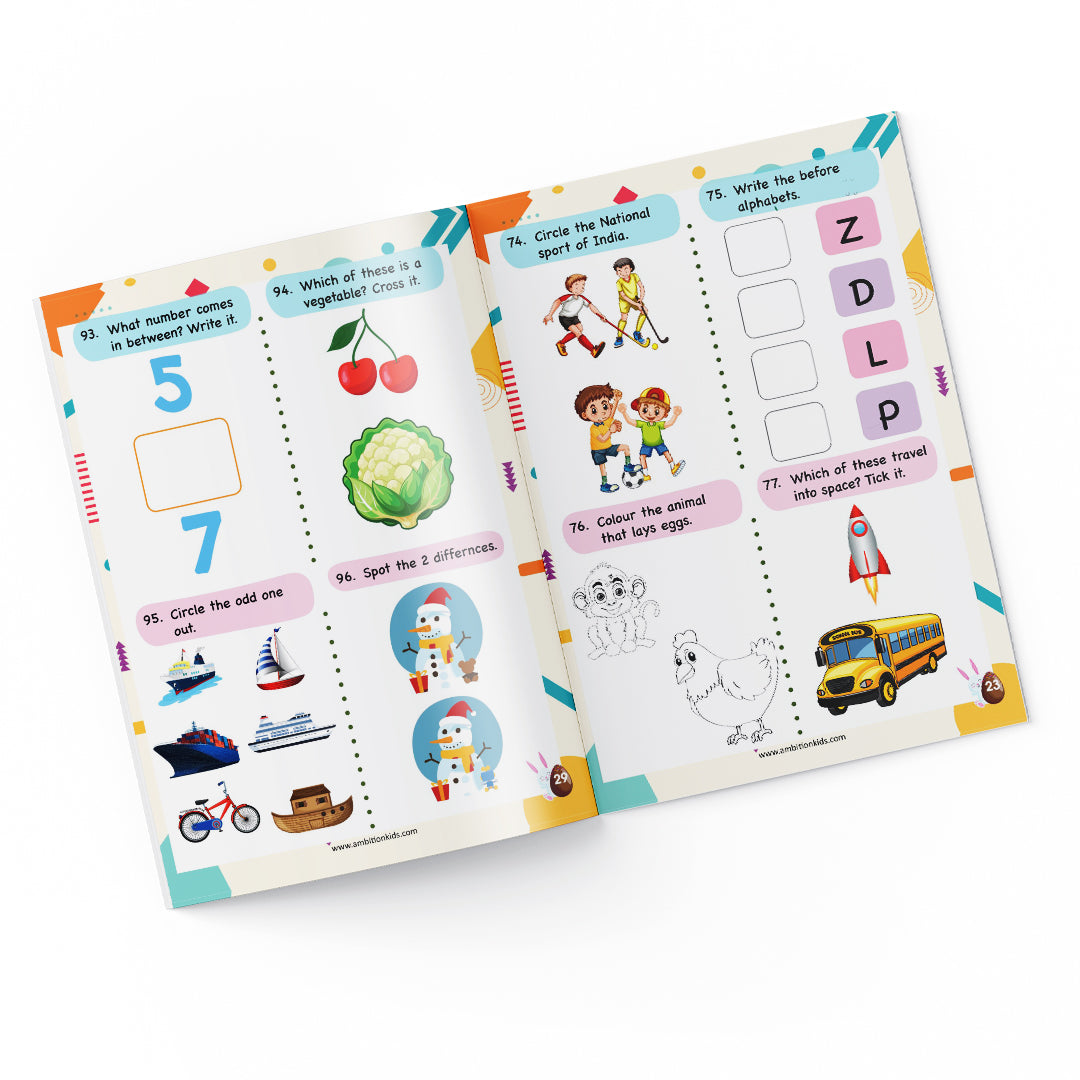 Age 3+ Brain Booster Worksheets (350+ Activities) - Buy 1 Get 1 Free