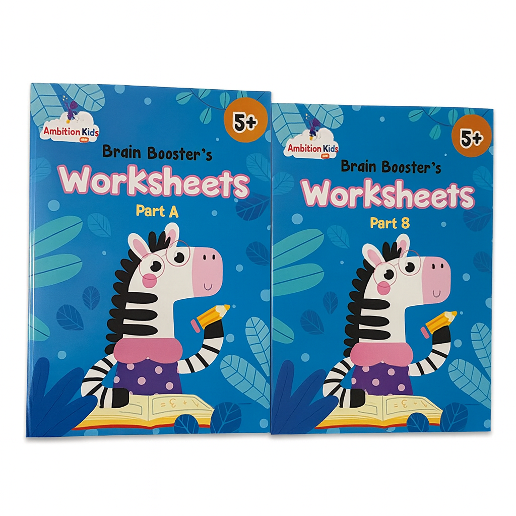 (Ages 5–7): UKG Set • Age 5+ Brain Booster & Pattern Writing | 3-in-1 Genius Learning Pack
