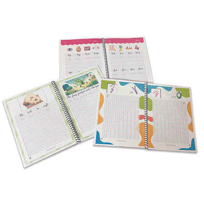 Cursive Writing Practice Book for Kids (Letters, Words & Sentences) - Ambition Kids