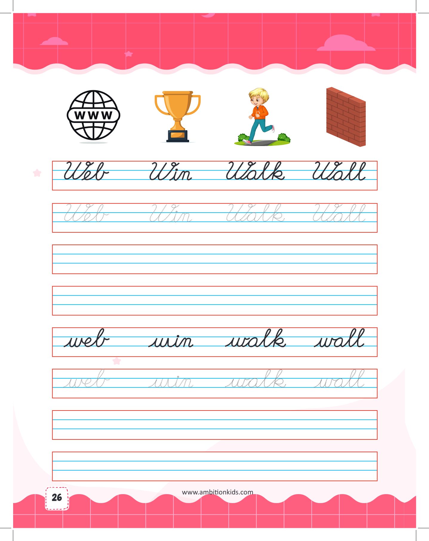 Sentences Cursive Writing Ambition Kids Worksheet