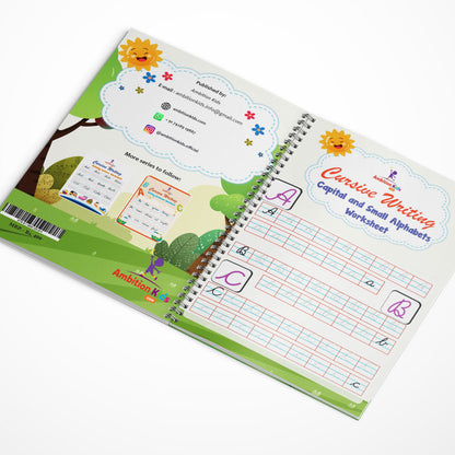 Cursive Writing Practice Book for Kids (Letters, Words & Sentences)