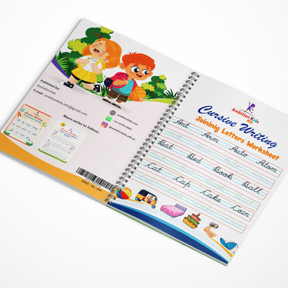 Cursive Writing Practice Book for Kids (Letters, Words & Sentences)