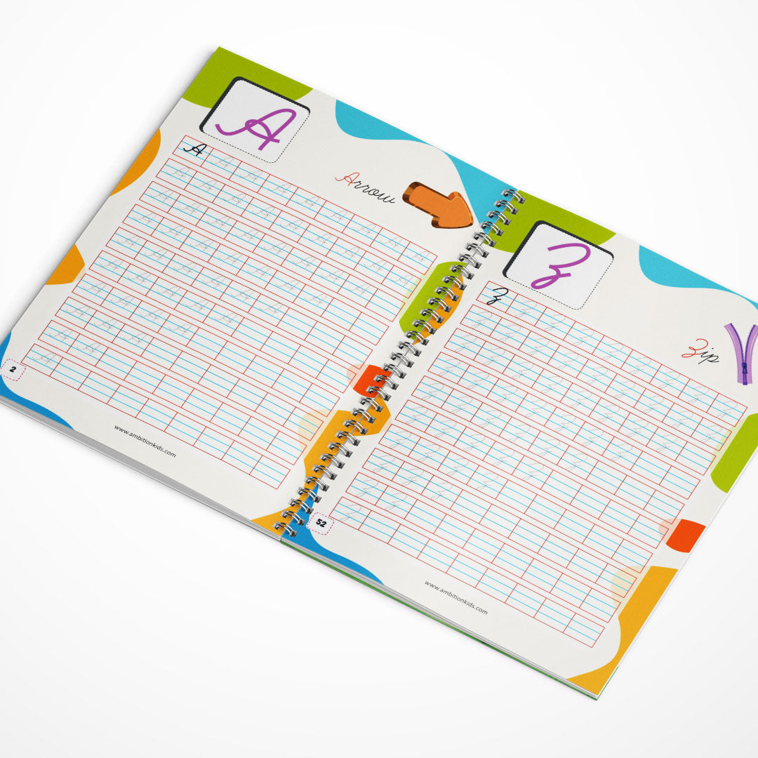 Cursive Writing Practice Book for Kids (Letters, Words & Sentences)