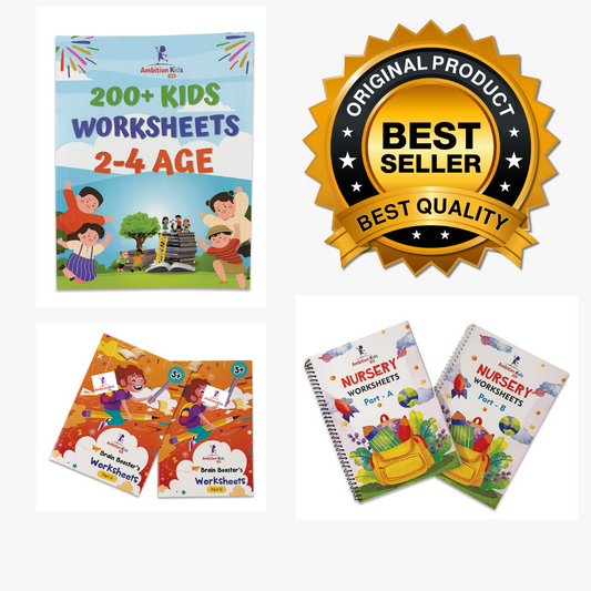 (Ages 2–4): Nursery • 3+ Brain Booster & 200+ Worksheets | 3-in-1 Early Learning Pack