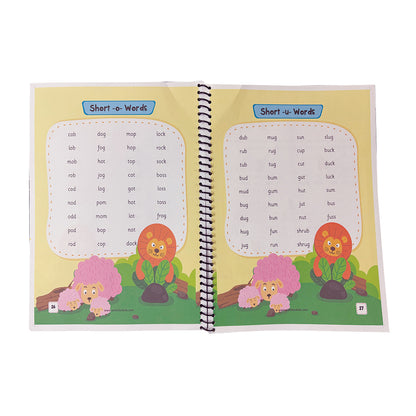 Phonics Practice Books for Kids (4-Book Set – A–Z Sounds, Vowels, Blends & Word Families)