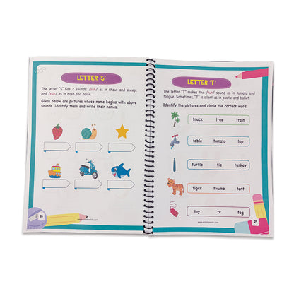 Phonics Practice Books for Kids (4-Book Set – A–Z Sounds, Vowels, Blends & Word Families)