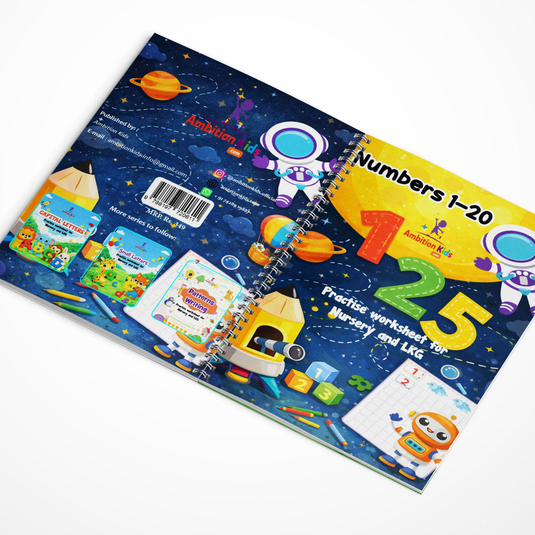 🎁 #Free Numbers Writing Worksheet (1–20)