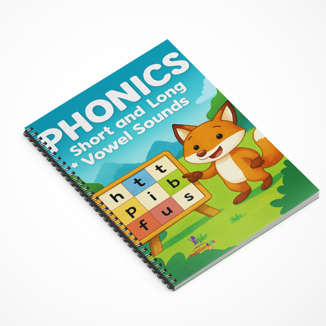 Phonics 4-Book Set – Vowels, A–Z Sounds, Blends & Word Families