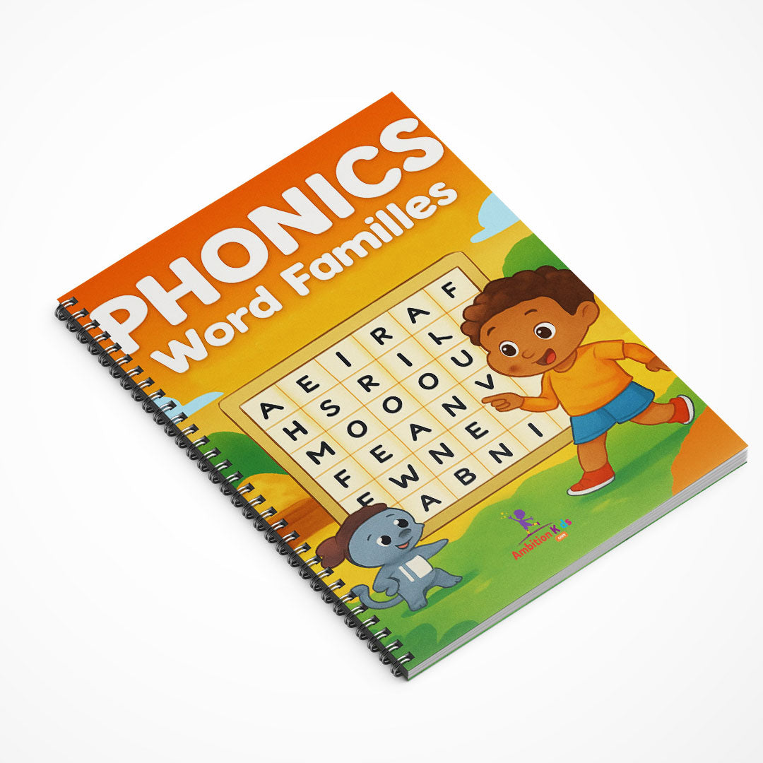 Phonics 4-Book Set – Vowels, A–Z Sounds, Blends & Word Families