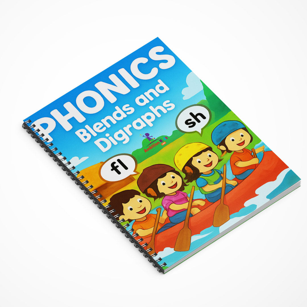 Phonics 4-Book Set – Vowels, A–Z Sounds, Blends & Word Families
