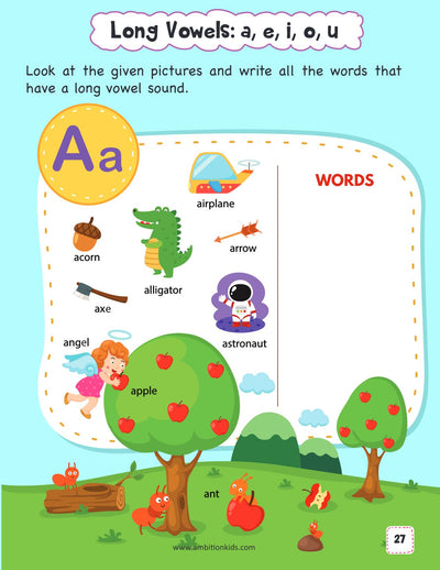 A–Z Sounds Phonics Ambition Kids Worksheets for Age 3–6 Years