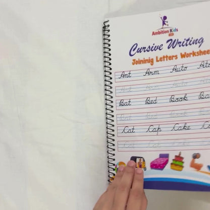 Cursive Writing Practice Book for Kids (Letters, Words & Sentences)
