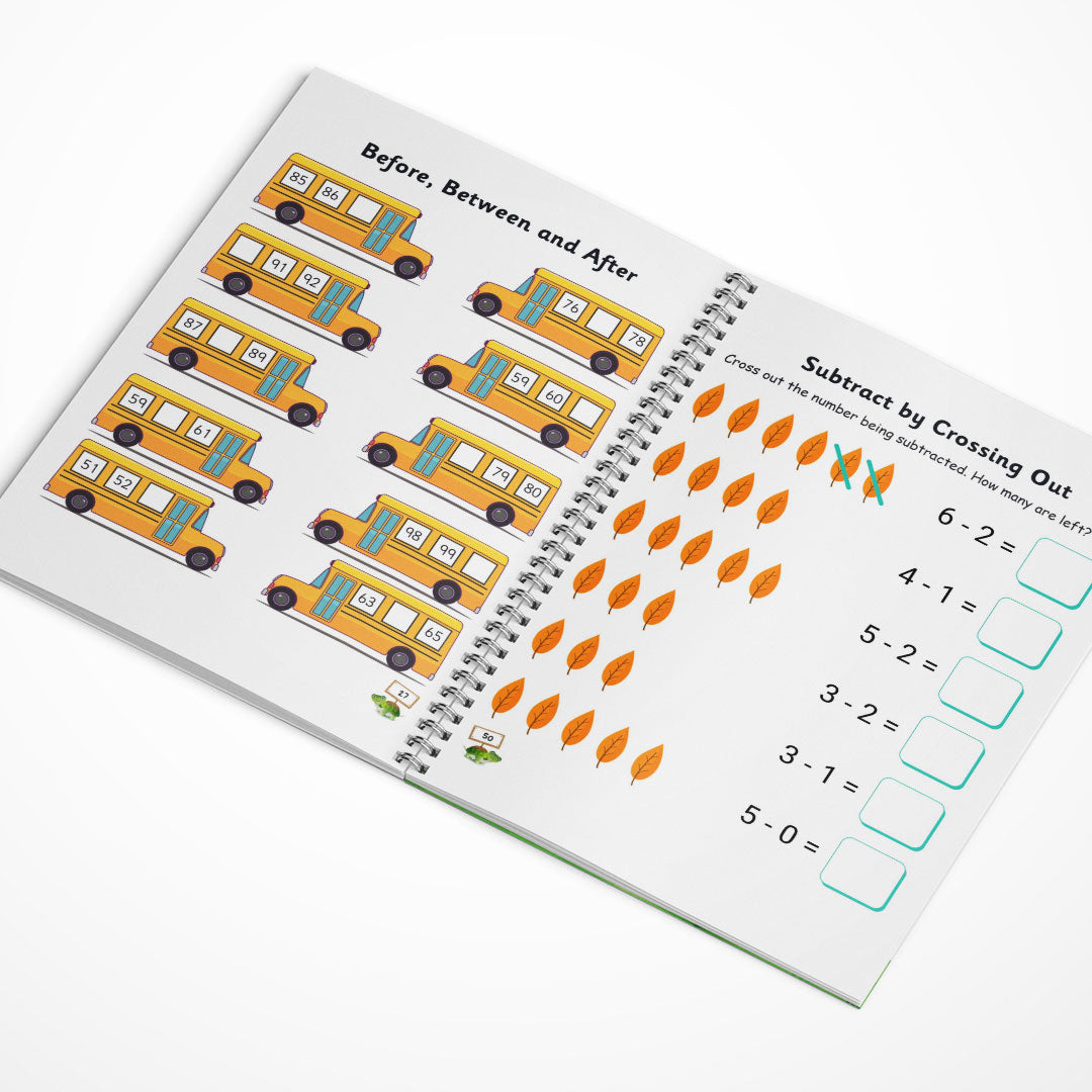 UKG & Brain Booster Worksheets – 4-Book Set (Ages 5–7)  ✅